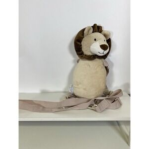 Gold Bug Lion Backpack Plush Stuffed Animal Toy Harness Leash 11″‎ Brown Novelty